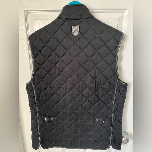 VTG Rare Polo Ralph Lauren Iconic Quilted Black Watch Outdoor Vest Size Large - Picture 6 of 15